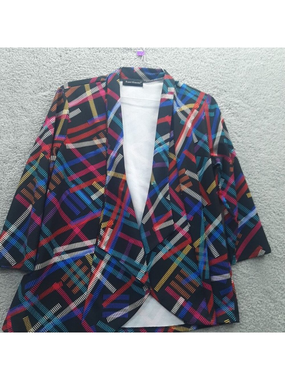 Travel Elements Womens Jacket colorful 3/4 Sleeves Size jetsetter leisureware